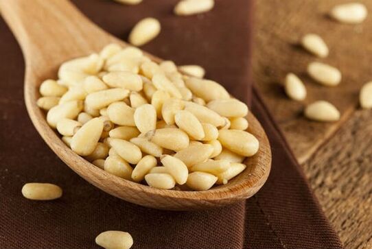 Cedar nuts by parasites