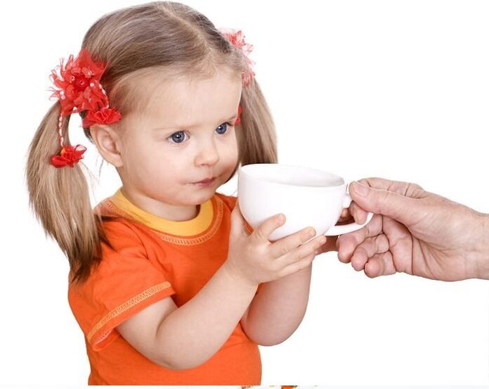 Treatment of children by parasites